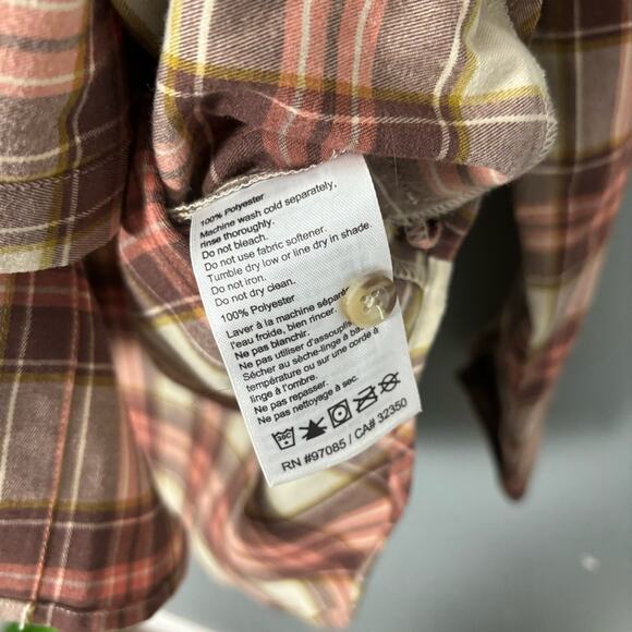 Outdoor Research Women's Kulshan Flannel Shirt Medium Relaxed Cinnamon - Picture 8 of 9